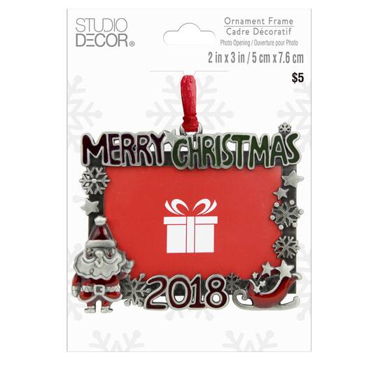 The Merry Christmas 2018 Frame Ornament By Studio Decor At Michaels Merry Christmas 2018 Frame Ornament By Studio Decor